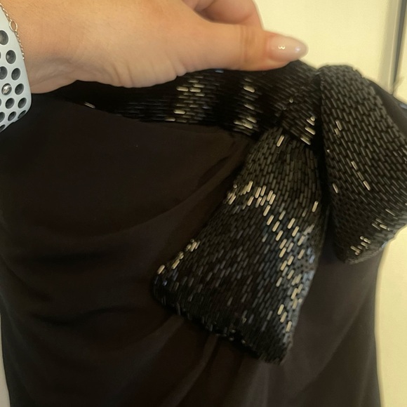 Jovani Strapless Top with Sequin Bow - Picture 5 of 5